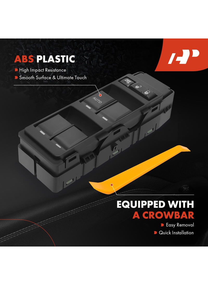 A-Premium A-Premium Master Power Window Switch with 1 Single Auto Compatible with Chrysler 200 300 Sebring Dodge Avenger Caliber Dakota Magnum Jeep Compass Patriot Mitsubishi Raider Front Left Driver Side  - Image 5
