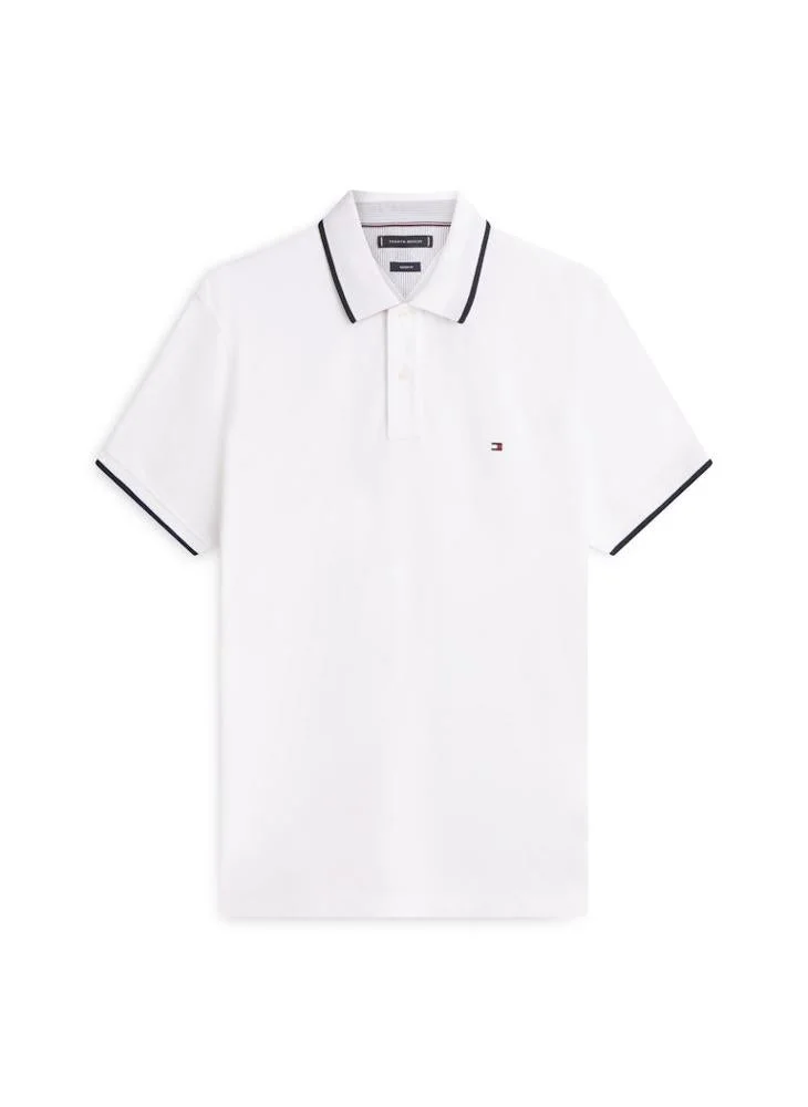 TOMMY HILFIGER  Regular Fit Tipped Pique Polo Shirt for Men | Best Price UAE