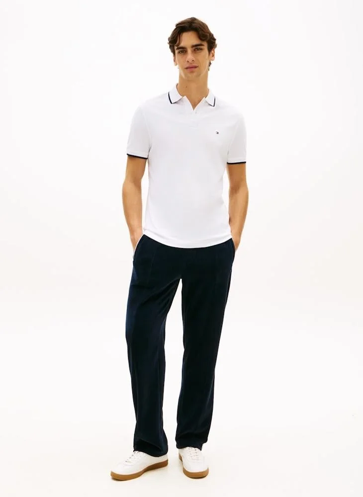 TOMMY HILFIGER  Regular Fit Tipped Pique Polo Shirt for Men | Best Price UAE