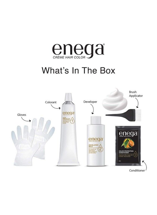 enega Chocolate Brown Cream Hair Color 120Ml Hair Color (Pack Of 3) - Image 3