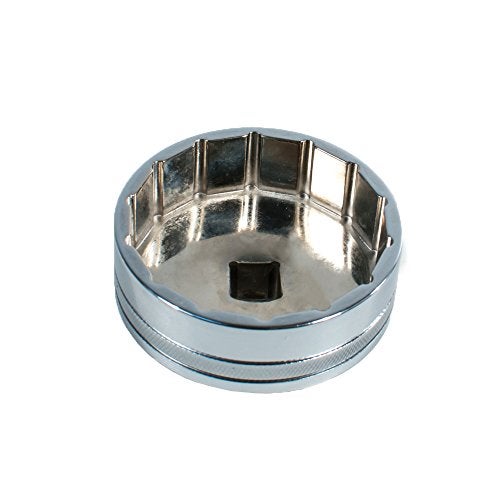 Tool Guy Republic Forged Chrome Vanadium Oil Filter Wrench Socket for Toyota, Lexus, Scion, Type Oil Filter Housings - 64mm 14 Flats - Image 2