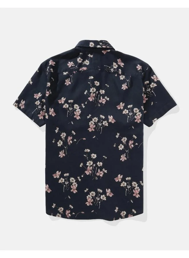امريكان ايجل AE Poolside Tropical Button-Up Shirt