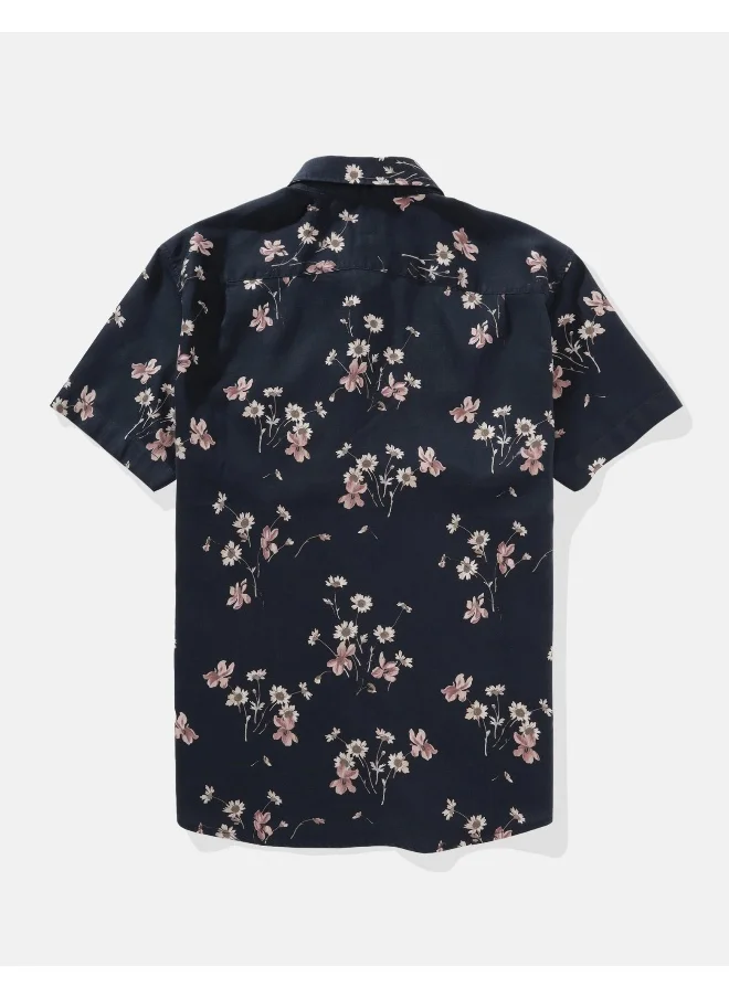 امريكان ايجل AE Poolside Tropical Button-Up Shirt