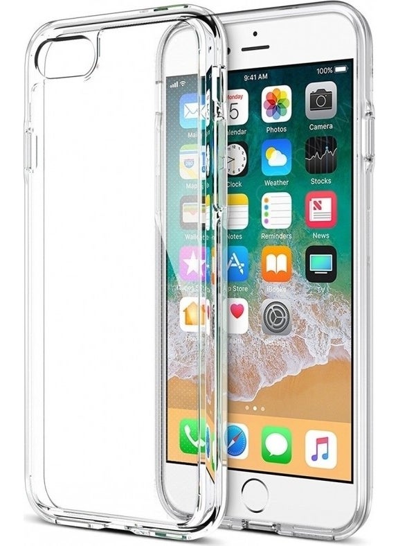 EPRO Apple iPhone 7 Plus White Ceramic Matte Glass + Silicone Case  - Image 3