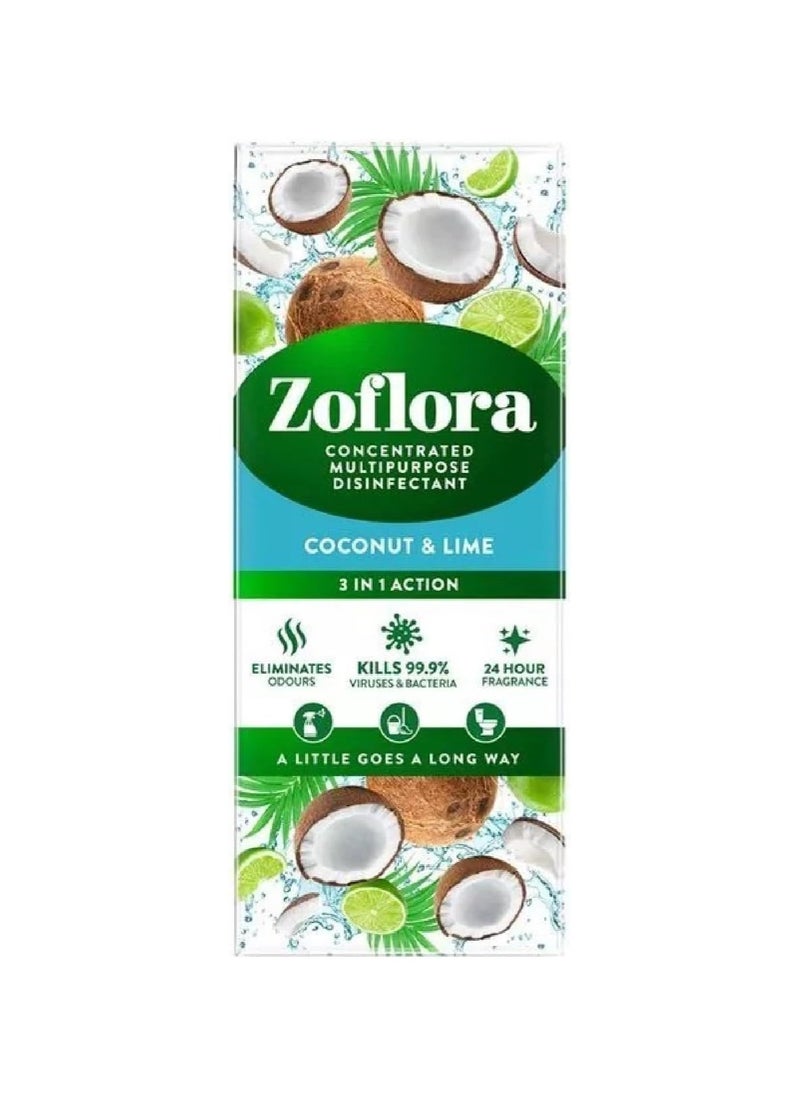 Zoflora Concentrated Multipurpose Disinfectant Coconut And Lime  - Image 1
