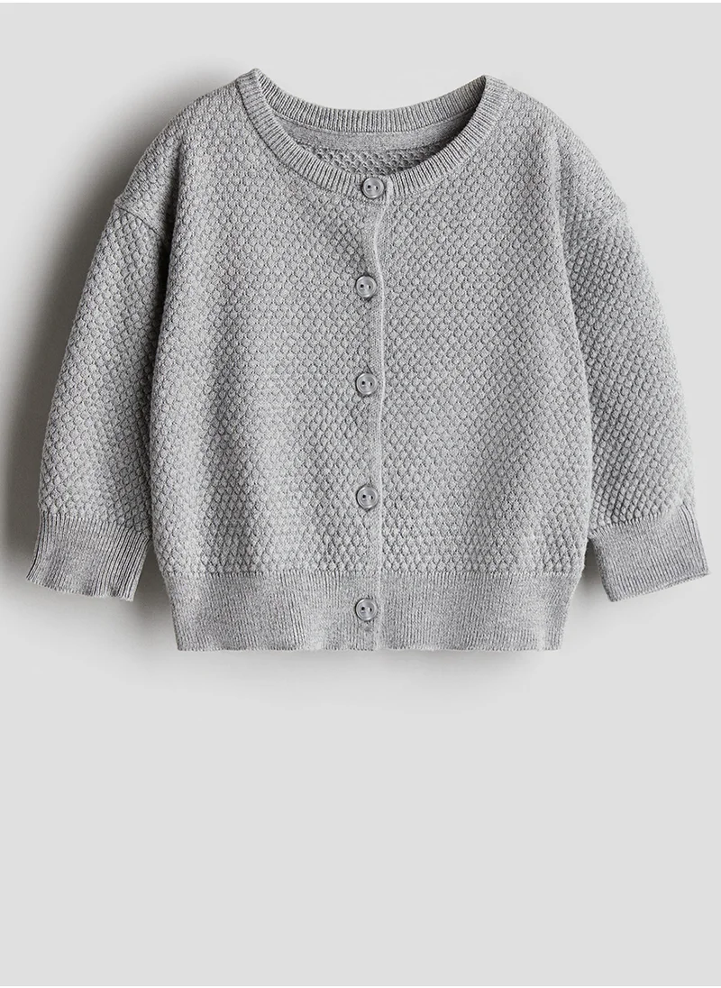 اتش اند ام Pattern-Knitted Cotton Cardigan