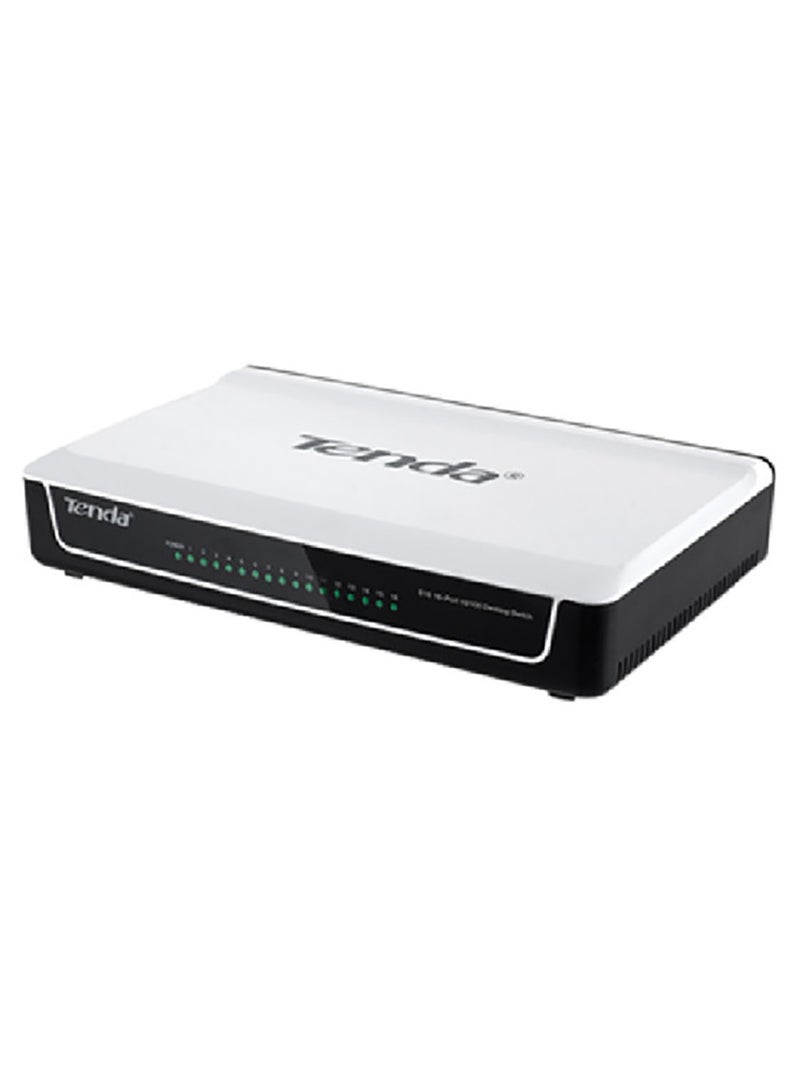 Tenda S16 With 16-Port Unmanaged Desktop Fast Ethernet Switch White - Image 2