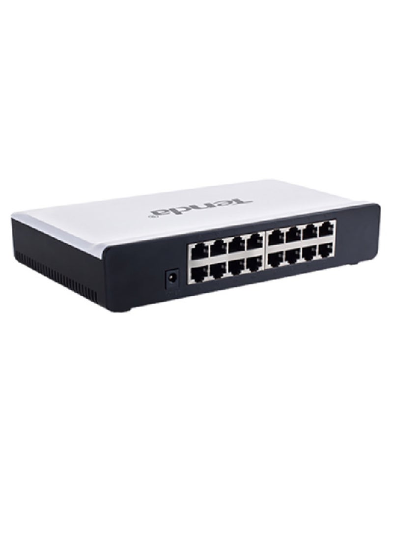 Tenda S16 With 16-Port Unmanaged Desktop Fast Ethernet Switch White - Image 1