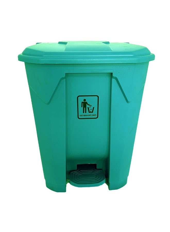 AKC Garbage Trash Can with Centre Pedal, High Density Polyethylene (HDPE) Heavy-Duty Plastic Bins (GREEN, 68 Liters) - Image 2