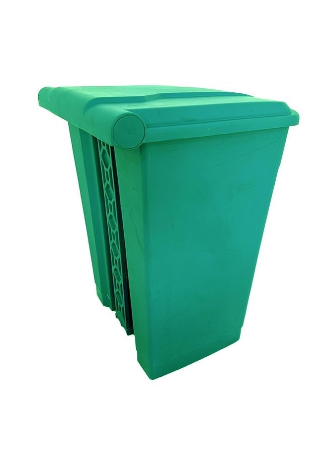 AKC Garbage Trash Can with Centre Pedal, High Density Polyethylene (HDPE) Heavy-Duty Plastic Bins (GREEN, 68 Liters) - Image 3