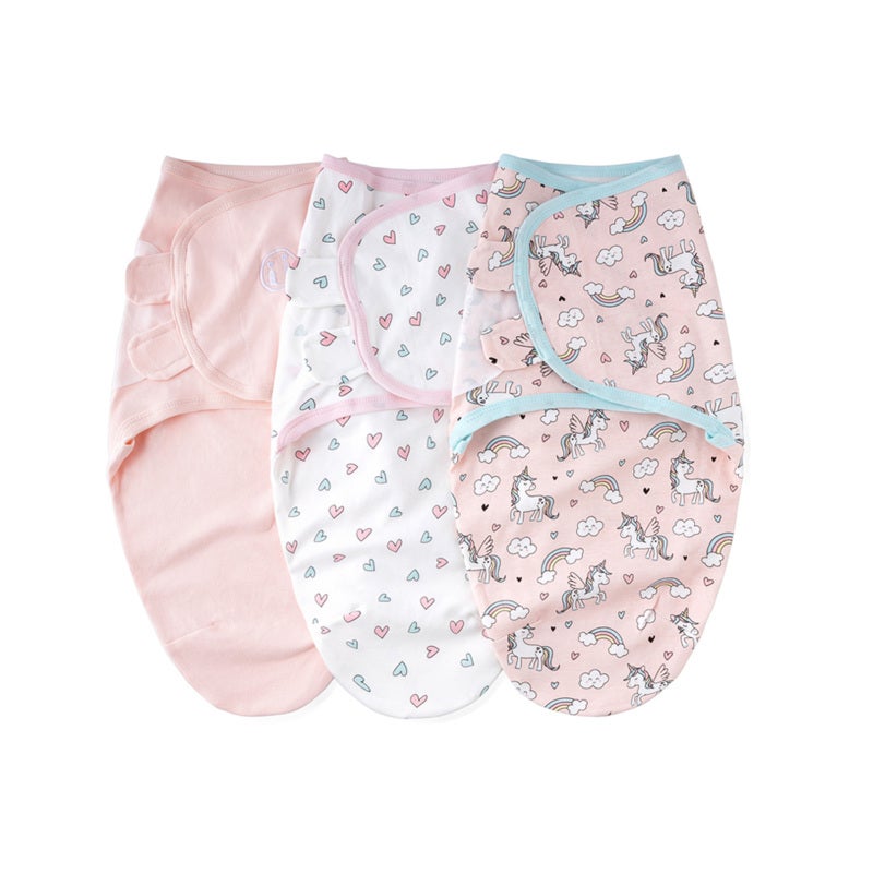Baby Swaddle 65X51cm Premium Cotton Soft Fabric - Mummy-like Soothing Design Cotton Blanket for Newborn Nursery - Image 1