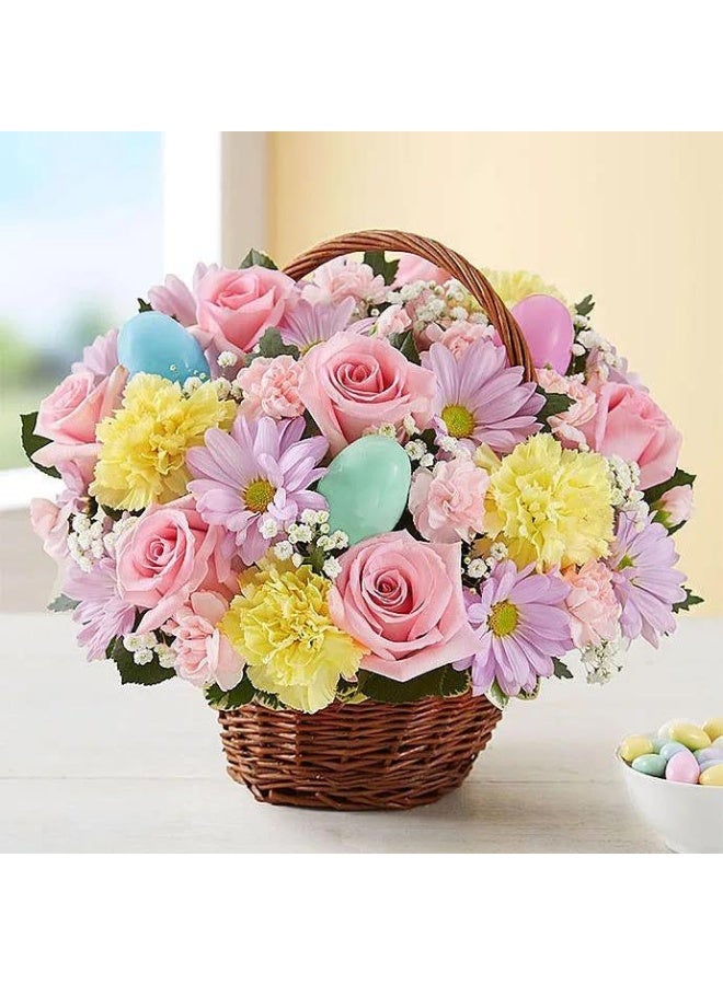 Buy Any Flowers Easter Floral Basket 