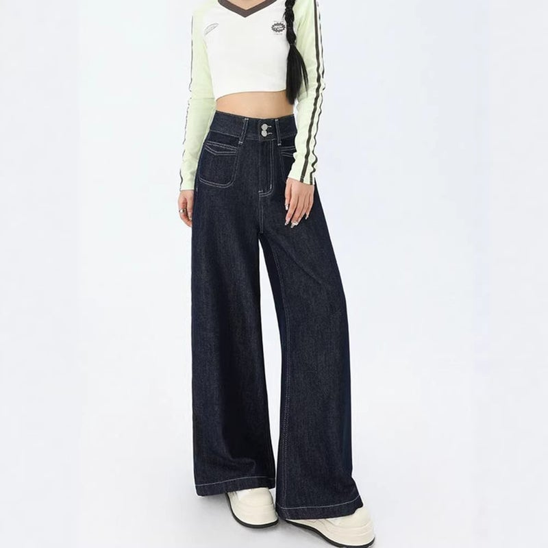 Unisex Casual Daily Denim Jeans - Image 3