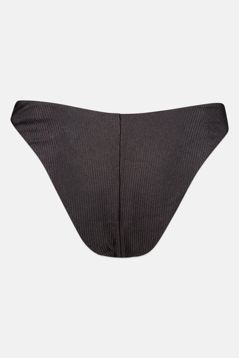 Aerie Women Textured Cheeky Panty, Black - Image 3