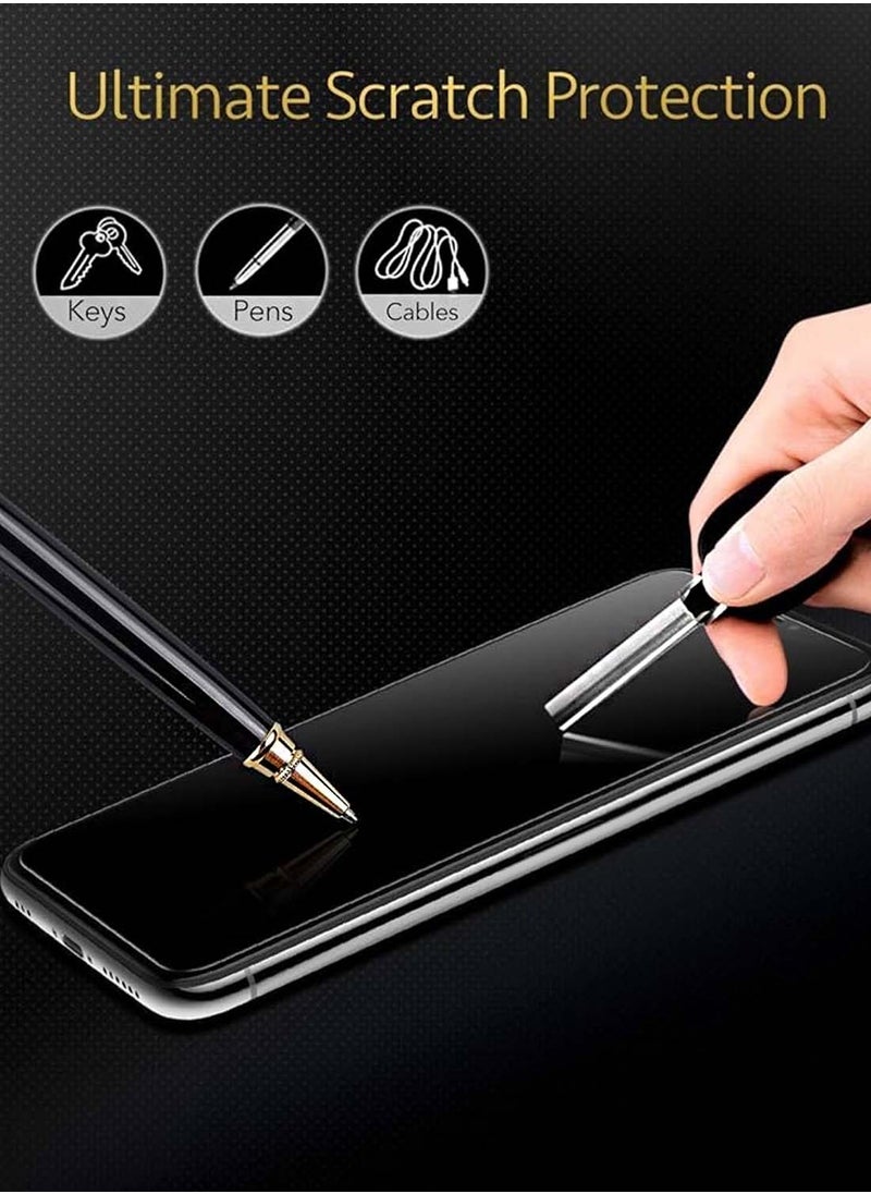 Wtech - Honor X7c 4G 2024 Nano Ceramic Privacy Full Glue Full Cover Matte Flexible Screen Protector (MSCNMP) - Clear/Black - Image 1
