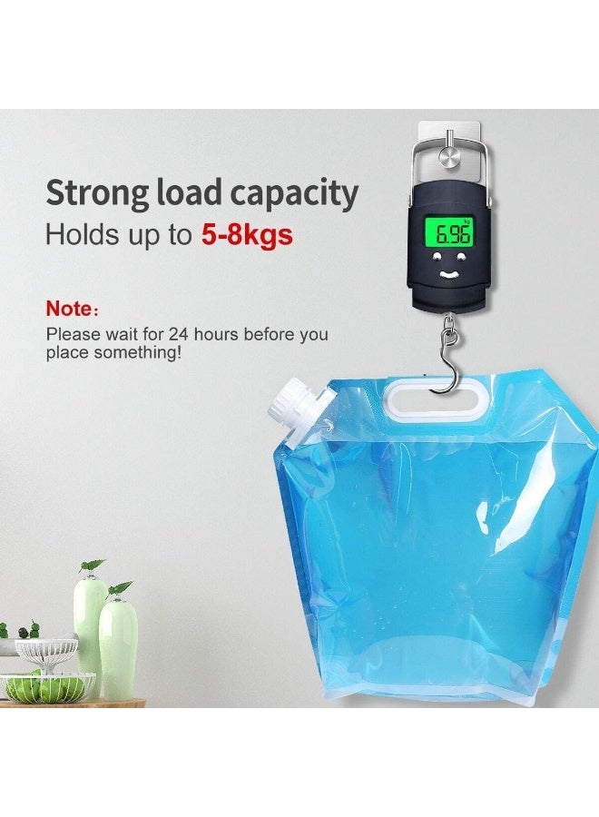 تراسل خطافات لاصقة، خطافات استحمام من الفولاذ المقاوم للصدأ SUS304 من الفولاذ المقاوم للصدأ، خطافات حائط مضادة للانزلاق شديدة التحمل، خطافات لتعليق المناشف، الجلابيب، المعاطف، المفاتيح - مطبخ الحمام المنزلي - 4 عبوات - Image 4