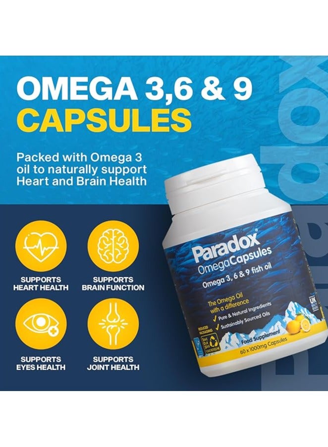 Paradox Paradox Omega 3-6-9 + Vitamin D3 1000mg – Complete Omega Support, 30 Capsules - Image 4
