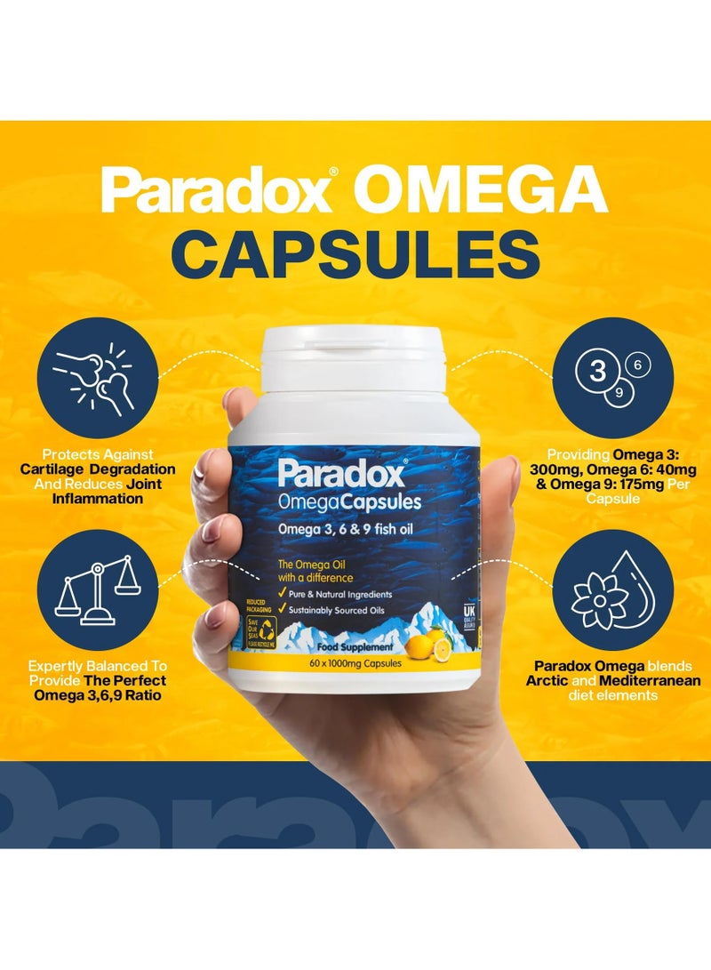 Paradox Paradox Omega 3-6-9 + Vitamin D3 1000mg – Complete Omega Support, 30 Capsules - Image 3