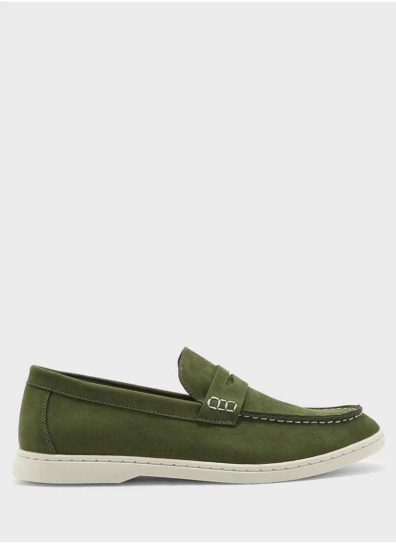 Robert Wood Casual Suede Loafers