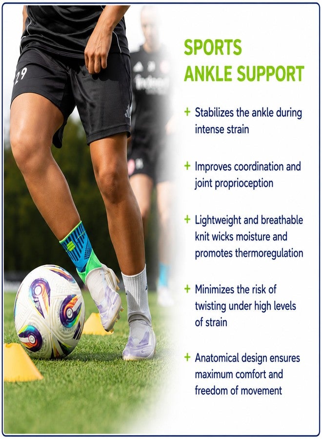 Bauerfeind Sports Ankle Support - Ankle Brace for Stabilization & Protection - Figure-8 Taping Strap - Targeted Compression - Lightweight & Durable (All Black, Medium/Left) - Image 4