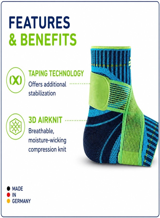 Bauerfeind Sports Ankle Support - Ankle Brace for Stabilization & Protection - Figure-8 Taping Strap - Targeted Compression - Lightweight & Durable (All Black, Medium/Left) - Image 3