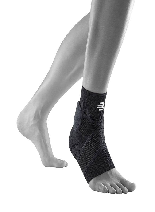 Bauerfeind Sports Ankle Support - Ankle Brace for Stabilization & Protection - Figure-8 Taping Strap - Targeted Compression - Lightweight & Durable (All Black, Medium/Left) - Image 2