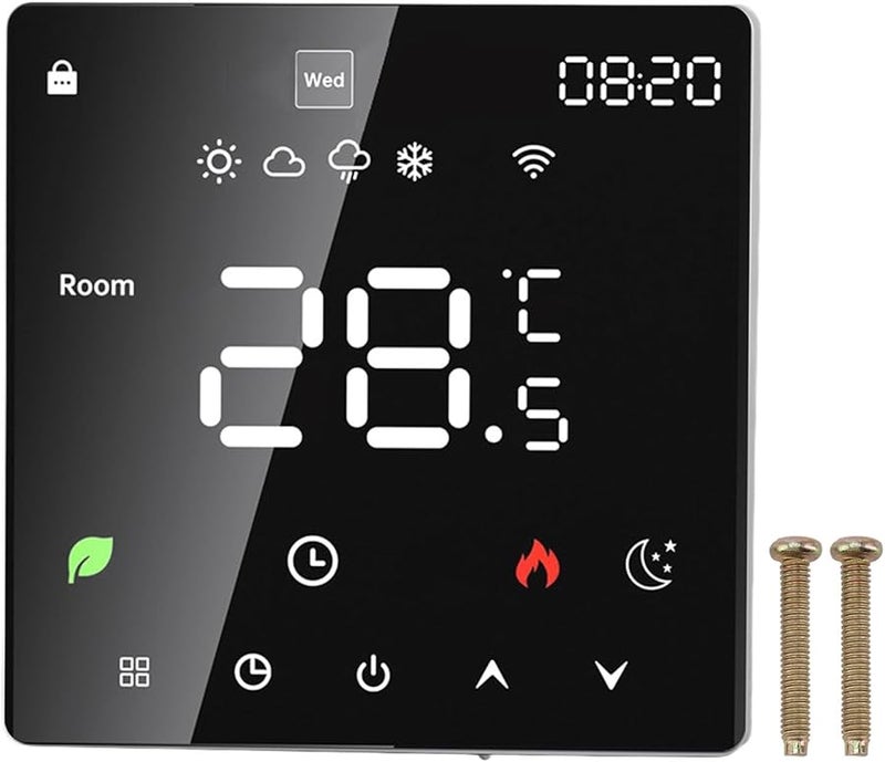 Smart WiFi Thermostat 16A LCD Touchscreen Programmable Heating AC 90 240V Energy Saving Temperature Control - Image 2