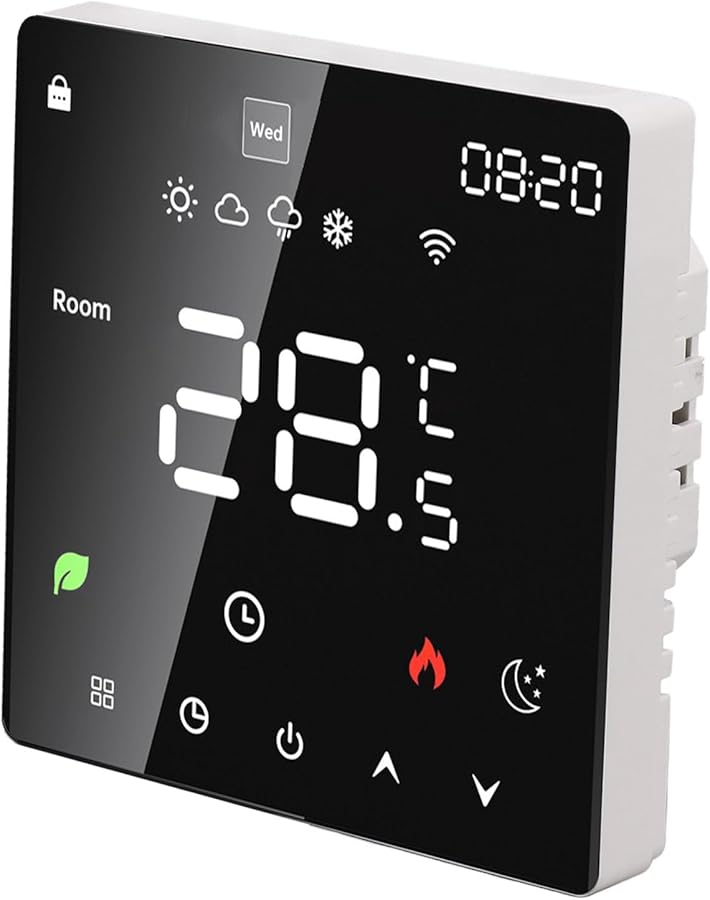 Smart WiFi Thermostat 16A LCD Touchscreen Programmable Heating AC 90 240V Energy Saving Temperature Control - Image 3