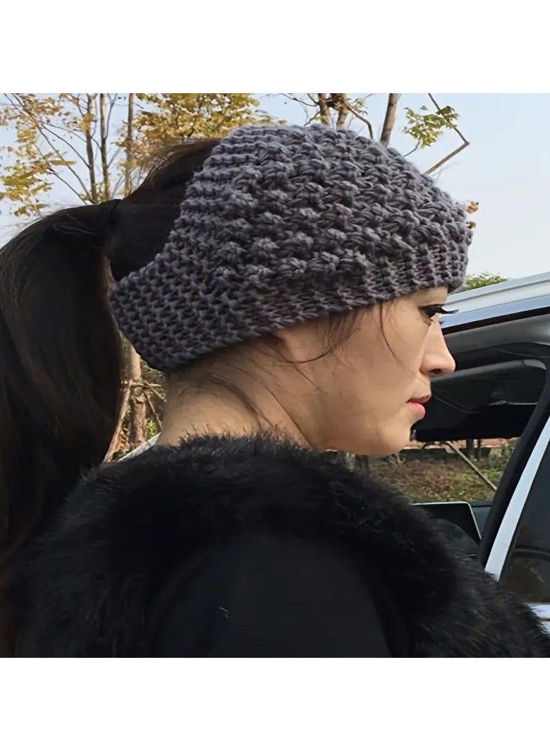 روزينو 1pc عصابة رأس مريحة محبوكة للنساء-أسود - Image 2