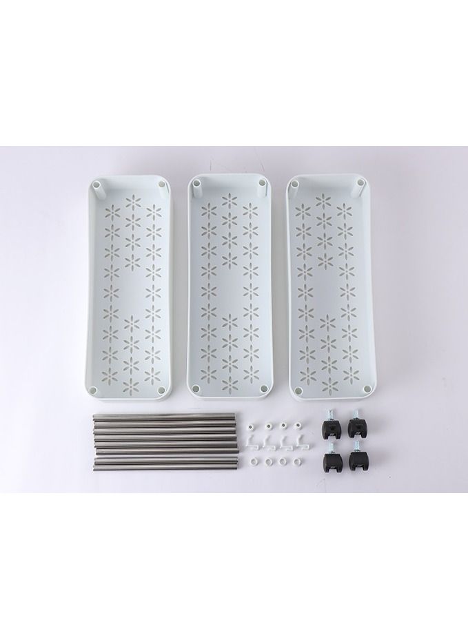 DubaiGallery عربة متنقلة للمطبخ والحمام والممر والمطعم ورف تقسيم قابل لنفاذ الهواء - Image 4