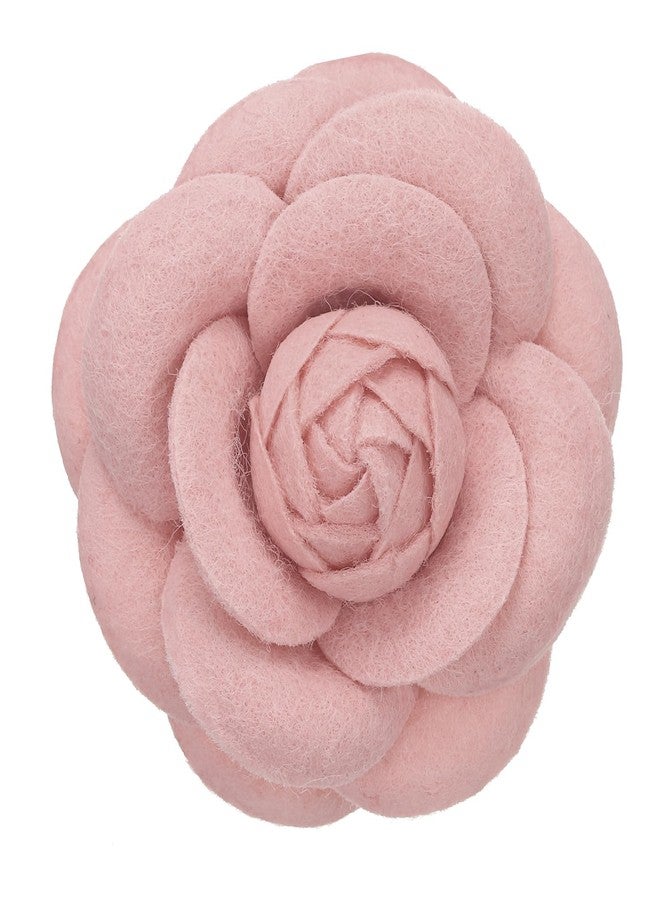 PATIKIL Camellia Flower Brooches, Vintage Fabric Flower Brooches Handmade Floral Pins for Women Hat Dress Shirt Tie Corsage, Pink - Image 1