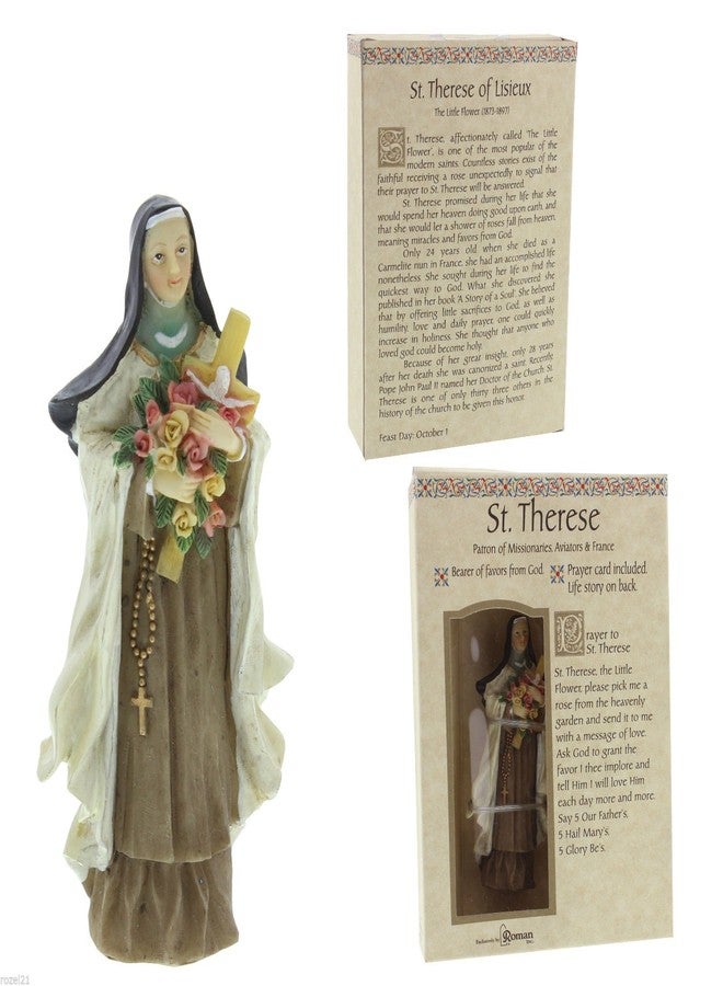 Roman Giftware Inc., Patrons & Protectors, 4" H ST Therese of LISIEUX,Religious, Inspirational, Durable (1x1x4) - Image 1