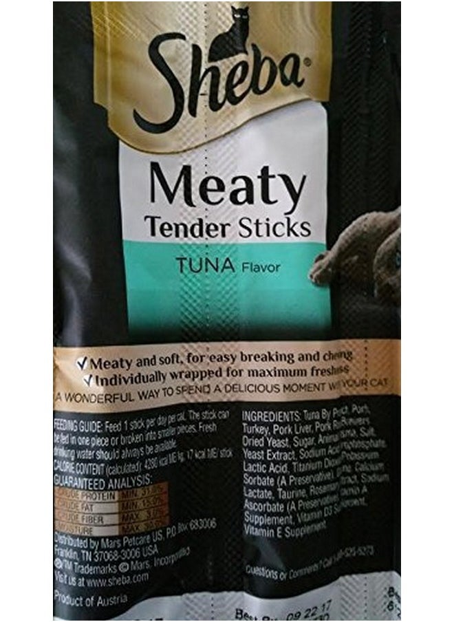 Sheba Meaty Tender Sticks Tuna Flavor  5 Breakable Sticks (Pack Of 3)  - Image 3