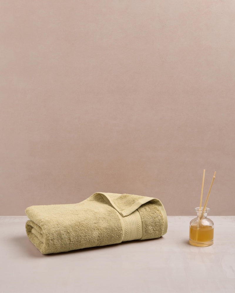 Himêya Himeya Bamboo Cotton Towels for Bath | Bath Towel Large Size | Bath Towel - Soft & Absorbent | 600 GSM | 1 Piece Bath Towel for Men/Women |70 cms x 140 cms - Golden Beige - Image 2