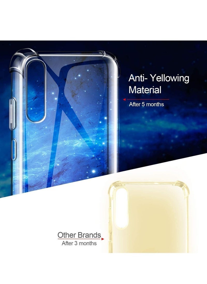 TIGER Huawei Y9s Clear Protective Case With 2 Tempered Glass Screen Protectors – Transparent Shockproof TPU Cover For Huawei Y9s Smartphone – Slim Fit, Anti-Yellow, Scratch-Resistant Case & Glass Film Combo For Full Body Protection - Image 4
