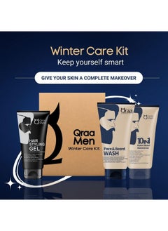 Men Winter Care Kit (Value Pack) For Glowing & Moisturised Skin | Ideal Gift Set For Men (Face And Beard Wash, 10 In 1 Hydra Moisturizer, Hair Styling Gel) 100Gm X3 | Pack Of 3 - pzsku/Z291D847E93D92D986564Z/45/_/1735816860/1a4102e1-54f2-4a3d-9760-06cab59255ae