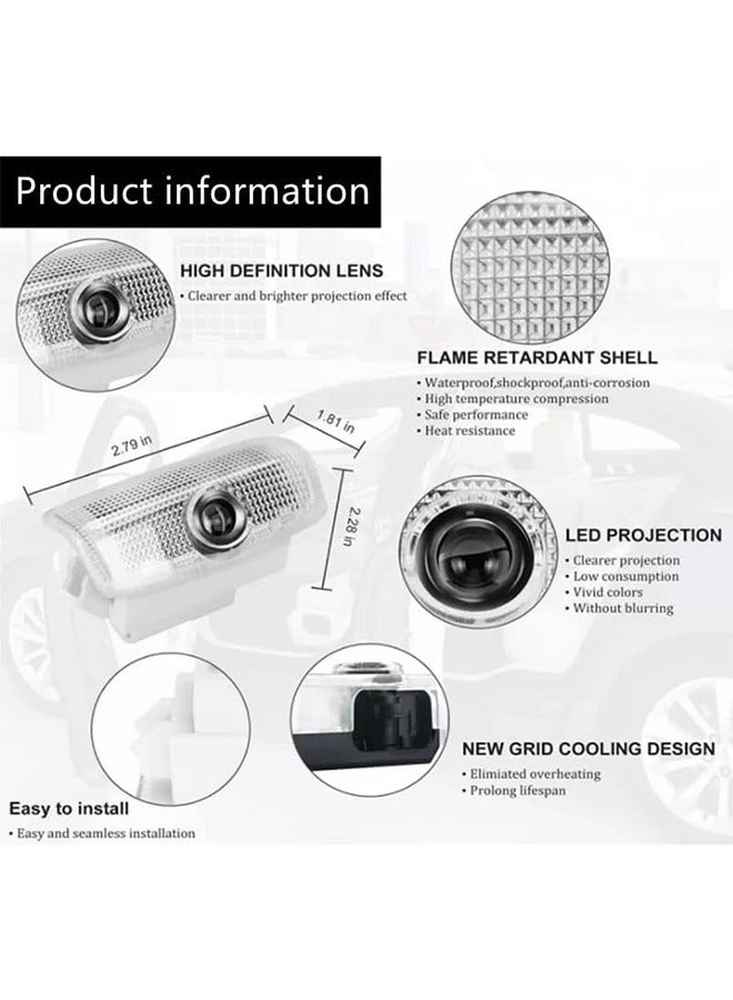 MVAQKLM  Door logo light For Nissan Patrol Y62 2010 2011 2012 2013 2014 2015 2016 2017 2018 2019 2020 2021 2022 Accessories 2PCS Car Door Projector Ghost Shadow Lamp Welcome Light - Image 3