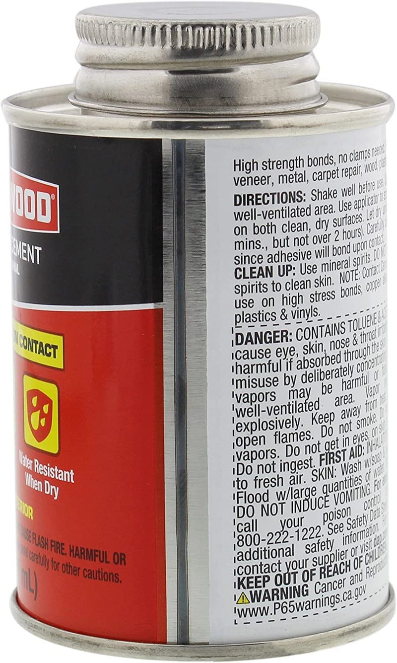 DAP Weldwood Contact Cement 3oz. Tan, Water Resistant, Strong, Instant Bond - Image 2
