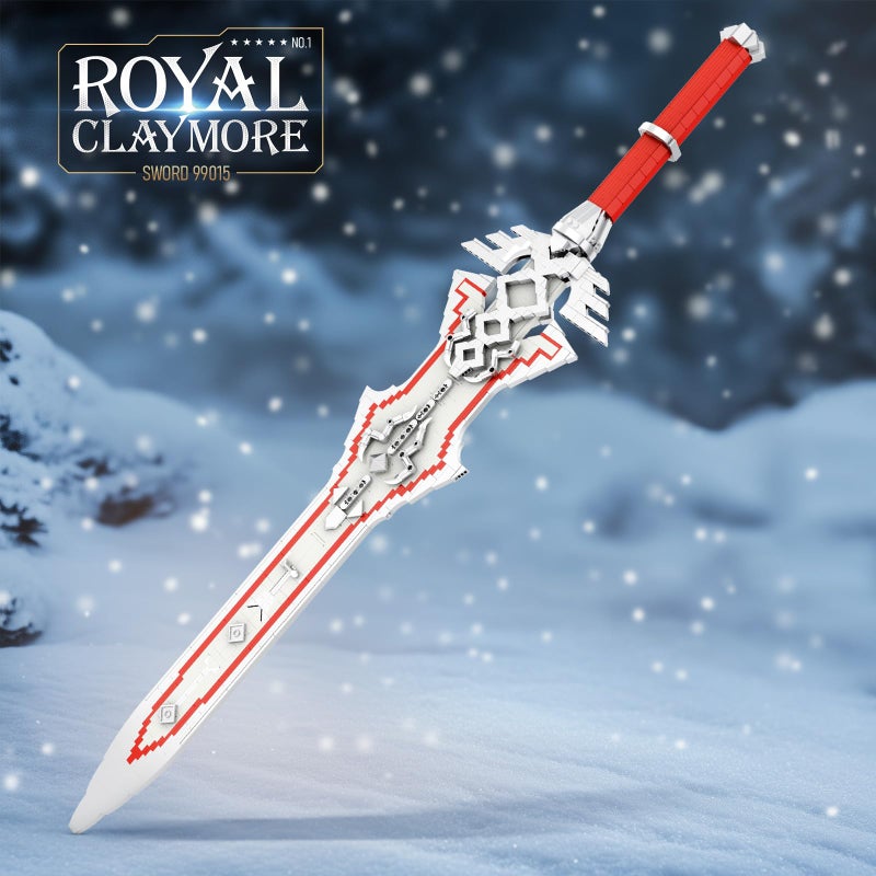 Reobrix Sword Building Sets for Adults, Cool Royal Claymore 99015 Collectible Build and Display Model, Anime-Style Cosplay Toy Sword Home Office Decor, Gifts for Classic Game Fans Boys 14+ (981 PCS) - Image 2