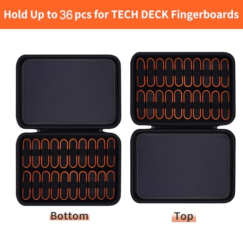 HESPLUS Case for TECH Deck Ultra DLX Fingerboard Mini Skateboards, Portable Fingerboard Travel Carrying Case for Collectible Finger Skateboards and Accessories (CASE ONLY!) - Image 4