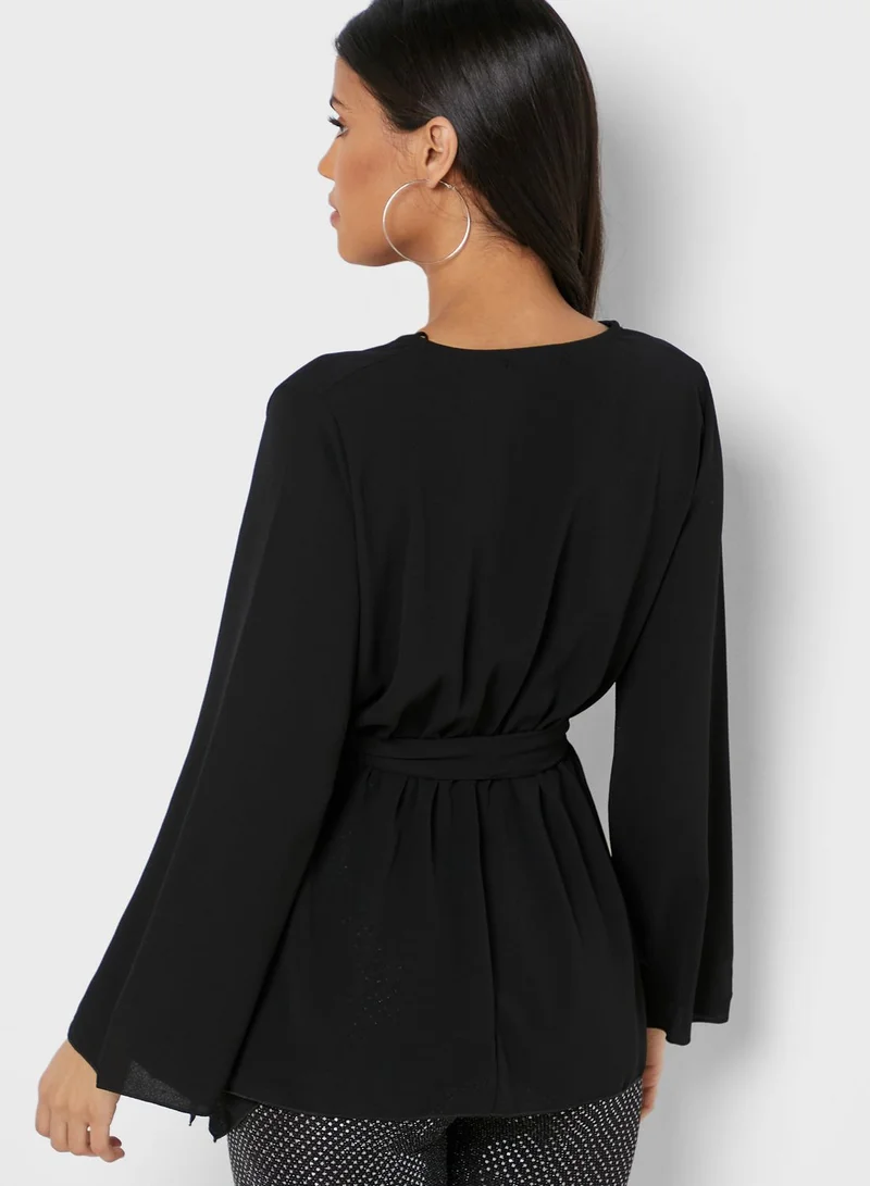 QUIZ Wrap Top