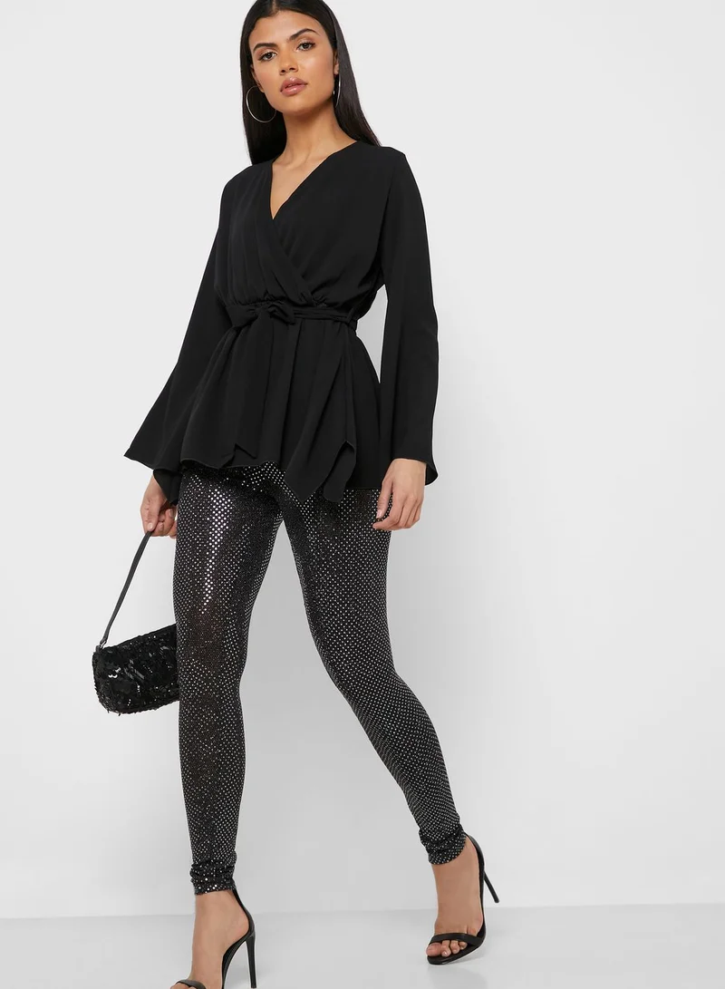 QUIZ Wrap Top
