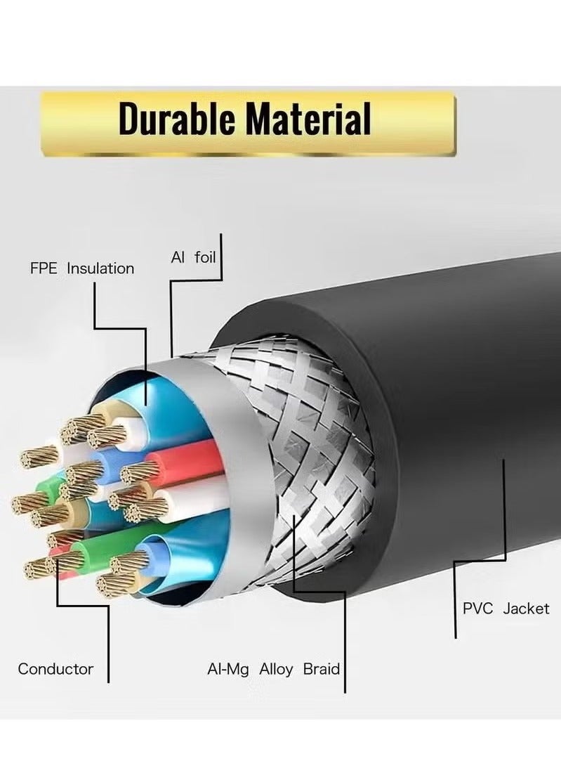 Black HDMI-compatible To VGA Cable Male To Male Drive-free With Chip For Computer/Laptop/PC/Monitors 1M 1.8M Plugu0026Play Cable - Image 5