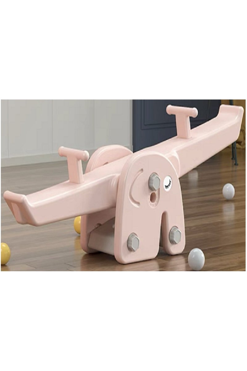 فول جوي لعبة علي شكل فيل منزلية داخلية للأطفال ذات رفع مزدوج ,متأرجحة ,توازن داخلي متعددة الوظائف ومناسبة لرياض الأطفال,130*35*42 سم - Image 1