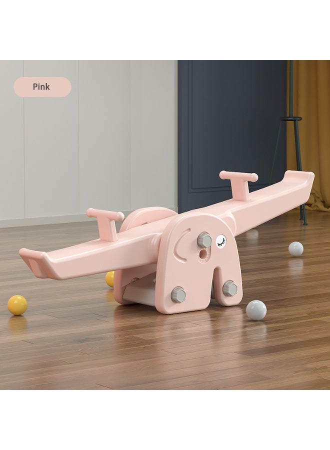 فول جوي لعبة علي شكل فيل منزلية داخلية للأطفال ذات رفع مزدوج ,متأرجحة ,توازن داخلي متعددة الوظائف ومناسبة لرياض الأطفال,130*35*42 سم - Image 3