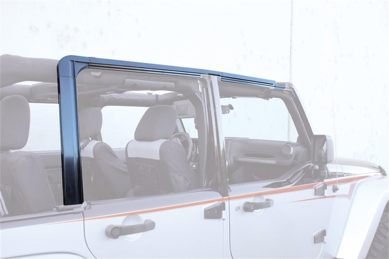 RAMPAGE PRODUCTS Rampage Door Surround Kit for 2007-2018 Jeep Wrangler JK Unlimited 4-Door - Black - Image 2