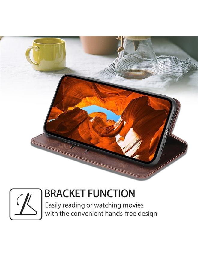 S-TOP Case For OPPO A3 5G India Cow Texture Magnetic Leather Phone Case - Image 3