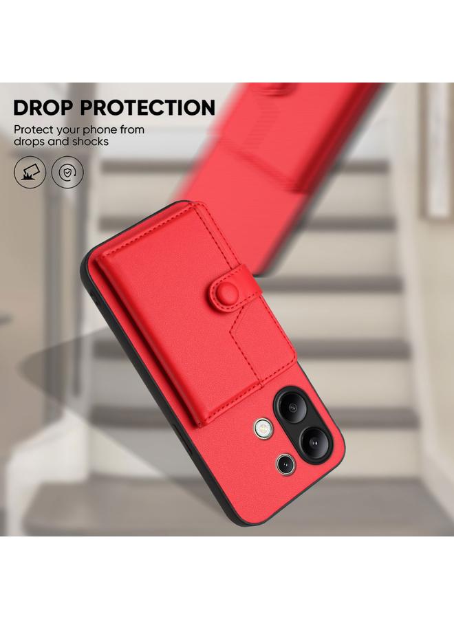 S-TOP Case For Redmi Note 13 4G Global Button Card Bag RFID Anti-theft Phone Case - Image 4