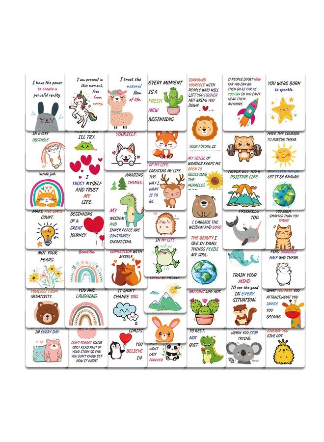 Bluejw 50 Full English Inspirational Text Postcards Motivational Blessing Phrases INS Creative Inspirational Cards - Image 2