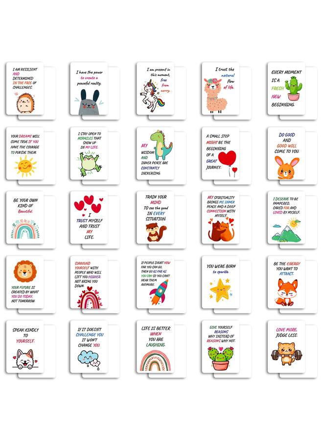 Bluejw 50 Full English Inspirational Text Postcards Motivational Blessing Phrases INS Creative Inspirational Cards - Image 5